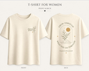 Peaceful, Minimalist women's T-shirt design