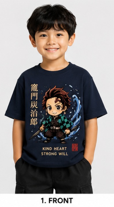 [I01] T-shirt for kids (180, Baggy, 2-3)