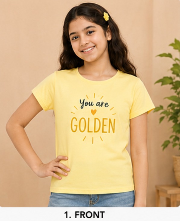 [T1] T-shirt for kids (180, 6-7, Baggy)