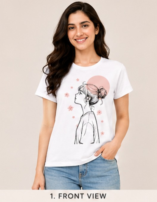 Beautiful Japanies Style T Shirt For Womens