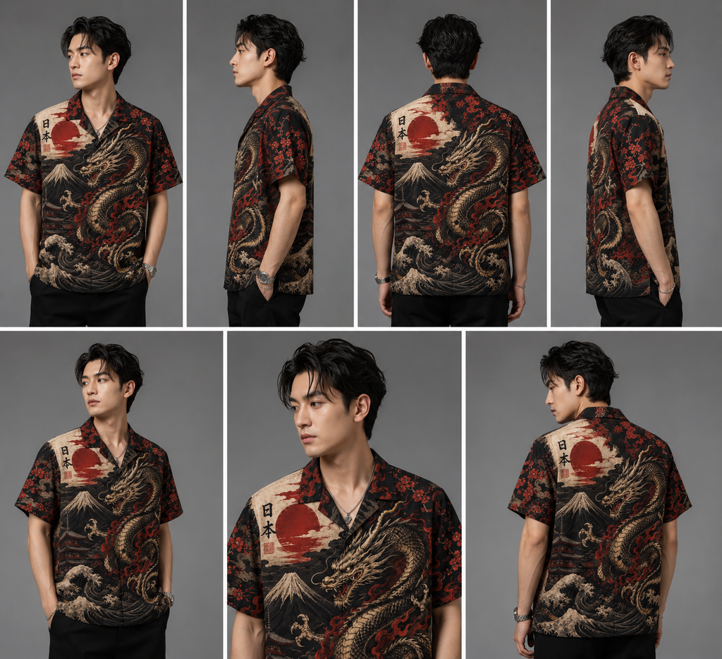 Japanese Dragon T Shirt