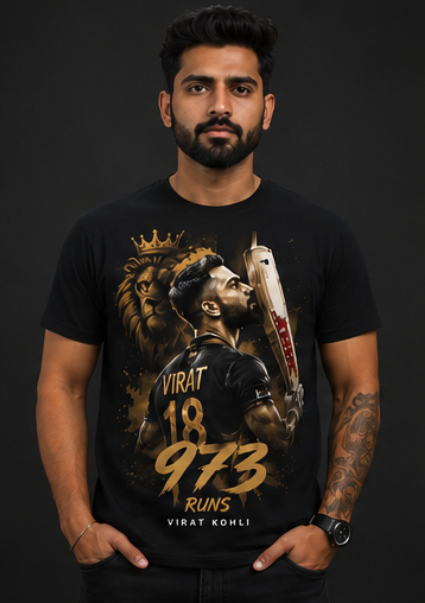 King Kohli 973 Runs Record T Shirts