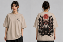 Shadow Throne Oversized Graphic T-Shirt For Girls